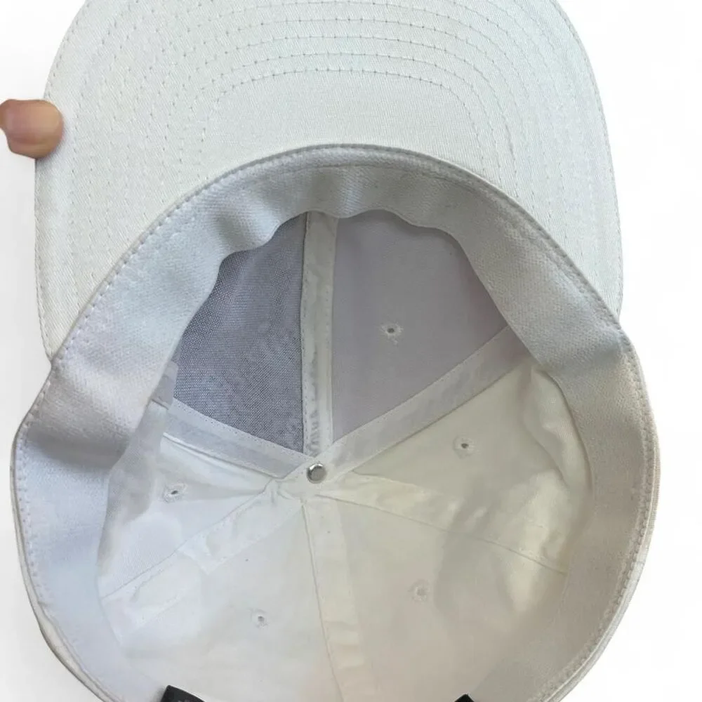 Rare Michael Jordan (Nike) Youth White/Blue Elephant Print Cap - UNC Tar Heels